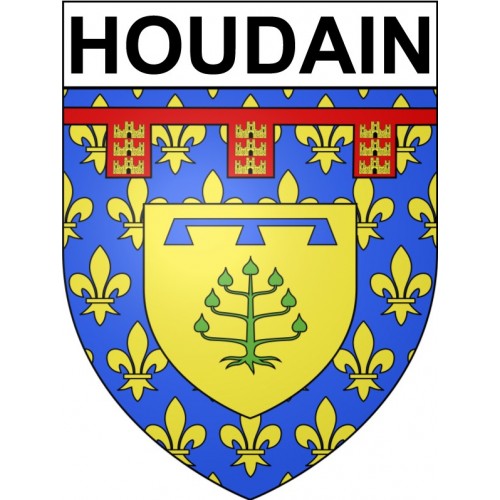 Houdain 62 ville Stickers blason autocollant adhésif