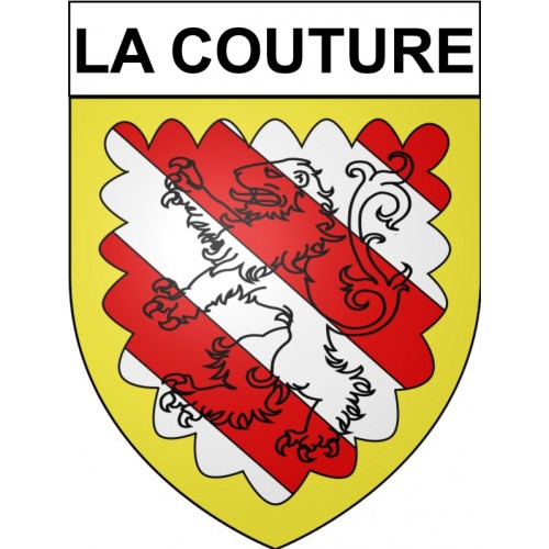 La Couture 62 ville Stickers blason autocollant adhésif