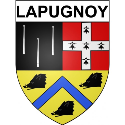 Lapugnoy 62 ville Stickers blason autocollant adhésif