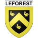 Leforest 62 ville Stickers blason autocollant adhésif