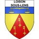 Loison-sous-Lens Sticker wappen, gelsenkirchen, augsburg, klebender aufkleber