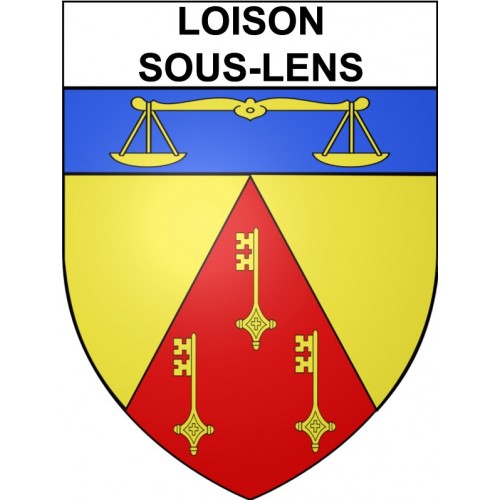 Stickers coat of arms Loison-sous-Lens adhesive sticker