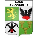 Loos-en-Gohelle 62 ville Stickers blason autocollant adhésif