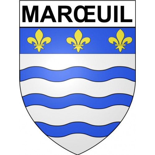 Marœuil Sticker wappen, gelsenkirchen, augsburg, klebender aufkleber