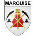 Marquise 62 ville Stickers blason autocollant adhésif