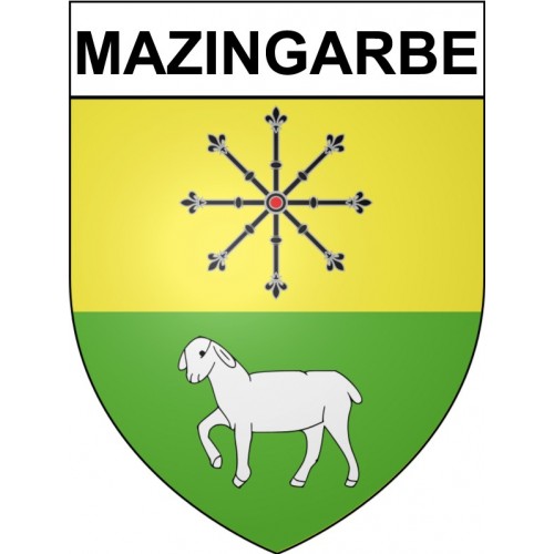Mazingarbe 62 ville Stickers blason autocollant adhésif