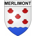 Merlimont 62 ville Stickers blason autocollant adhésif