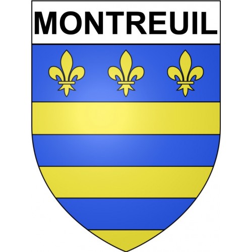 Montreuil Sticker wappen, gelsenkirchen, augsburg, klebender aufkleber