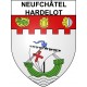 Neufchâtel-Hardelot Sticker wappen, gelsenkirchen, augsburg, klebender aufkleber