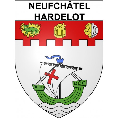 Adesivi stemma Neufchâtel-Hardelot adesivo