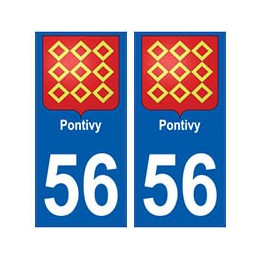 56 Pontivy blason autocollant plaque stickers ville