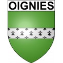 Oignies 62 ville Stickers blason autocollant adhésif