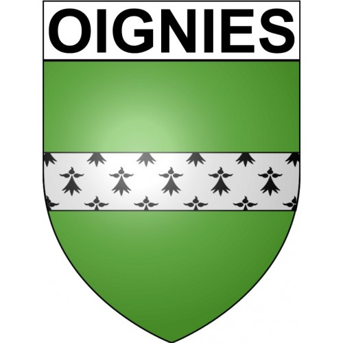 Oignies 62 ville Stickers blason autocollant adhésif