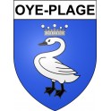 Oye-Plage 62 ville Stickers blason autocollant adhésif