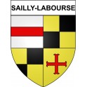 Sailly-Labourse 62 ville Stickers blason autocollant adhésif