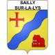 Sailly-sur-la-Lys 62 ville Stickers blason autocollant adhésif