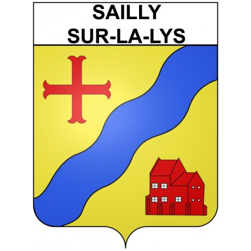 Stickers coat of arms Sailly-sur-la-Lys adhesive sticker
