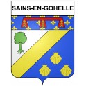 Sains-en-Gohelle 62 ville Stickers blason autocollant adhésif