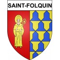 Saint-Folquin 62 ville Stickers blason autocollant adhésif