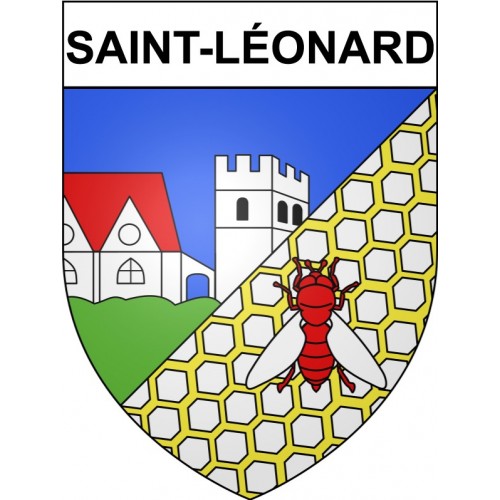 Saint-Léonard 62 ville Stickers blason autocollant adhésif