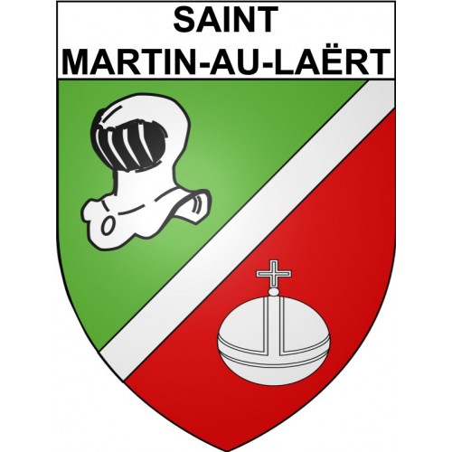 Saint-Martin-au-Laërt 62 ville Stickers blason autocollant adhésif