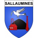 Sallaumines Sticker wappen, gelsenkirchen, augsburg, klebender aufkleber