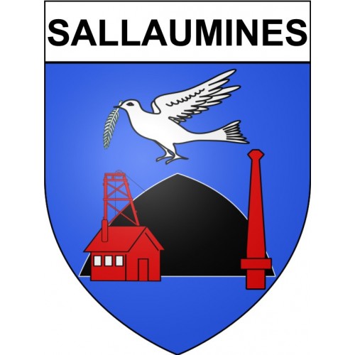Adesivi stemma Sallaumines adesivo