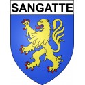 Stickers coat of arms Sangatte adhesive sticker