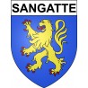 Sangatte 62 ville Stickers blason autocollant adhésif