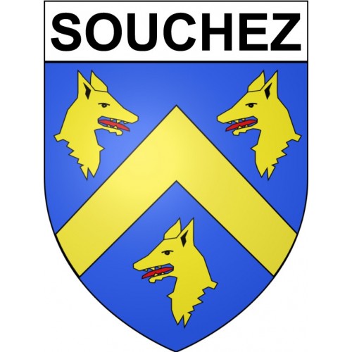 Souchez 62 ville Stickers blason autocollant adhésif