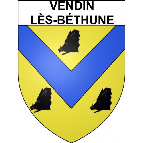 Vendin-lès-Béthune 62 ville Stickers blason autocollant adhésif