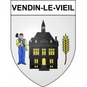 Vendin-le-Vieil 62 ville Stickers blason autocollant adhésif