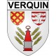 Verquin 62 ville Stickers blason autocollant adhésif