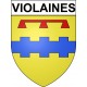 Pegatinas escudo de armas de Violaines adhesivo de la etiqueta engomada