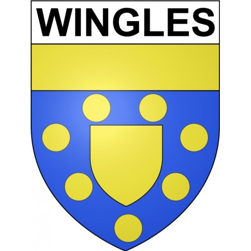 Wingles Sticker wappen, gelsenkirchen, augsburg, klebender aufkleber