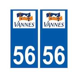 56 Vannes logo autocollant plaque stickers ville