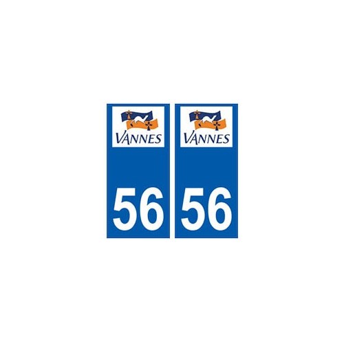 56 Vannes logo autocollant plaque stickers ville