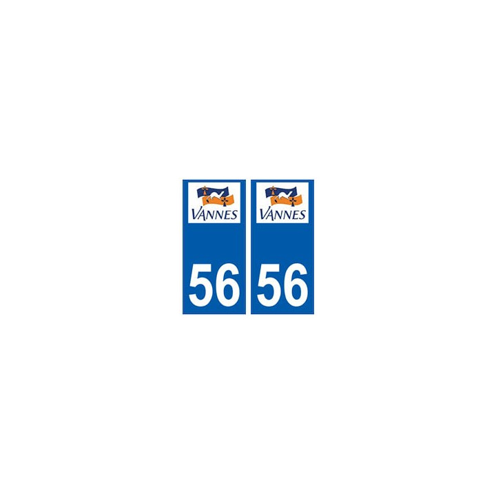 56 Vannes logo autocollant plaque stickers ville