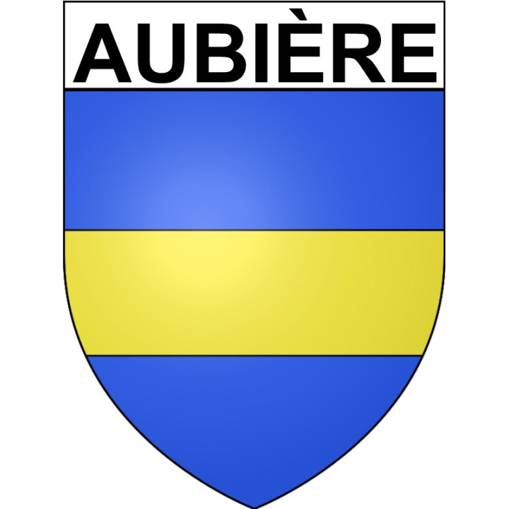 Aubière Sticker wappen, gelsenkirchen, augsburg, klebender aufkleber