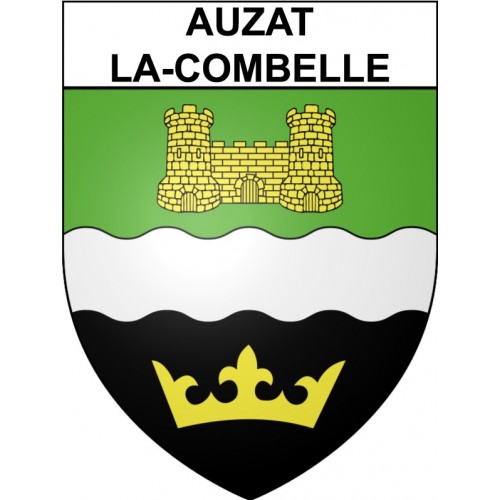 Auzat-la-Combelle 63 ville Stickers blason autocollant adhésif