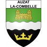 Stickers coat of arms Auzat-la-Combelle adhesive sticker