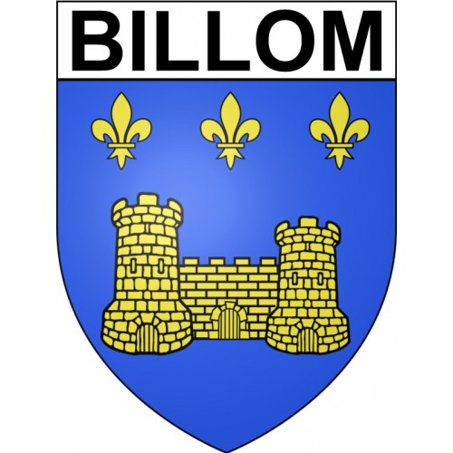 Billom 63 ville Stickers blason autocollant adhésif