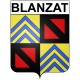 Blanzat 63 ville Stickers blason autocollant adhésif