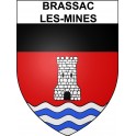 Brassac-les-Mines 63 ville Stickers blason autocollant adhésif