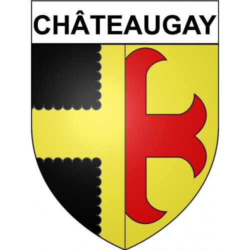Châteaugay 63 ville Stickers blason autocollant adhésif