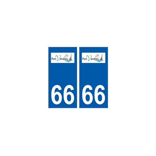 66 Port-vendres logo autocollant plaque ville
