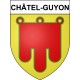 Stickers coat of arms Châtel-Guyon adhesive sticker