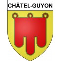 Stickers coat of arms Châtel-Guyon adhesive sticker