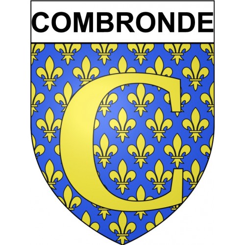 Combronde Sticker wappen, gelsenkirchen, augsburg, klebender aufkleber