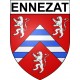 Ennezat 63 ville Stickers blason autocollant adhésif